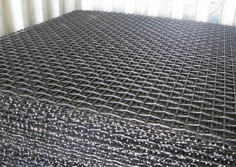 High Manganese 65MN Woven Vibrating Screen Mesh With Clamp Bending 6