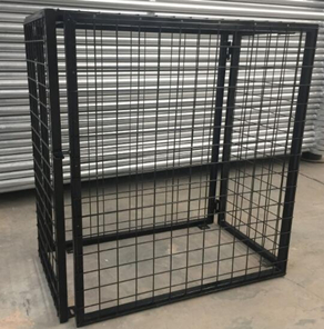 W1060 * D1060 * H1800 Grey Wire Mesh Security Cage For Cylinder