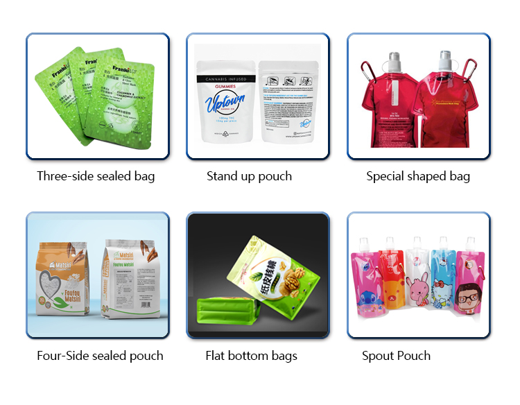 Custom Printing Three Side Sealed Small Bags Packaging Sachet Samples food Snack Packaging red mylar bags