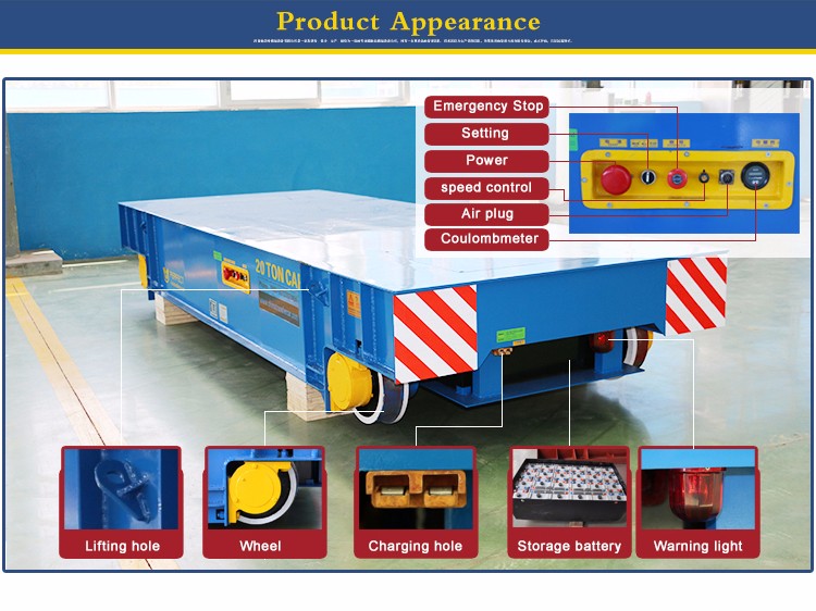 Industry Engineering Heavy Load Battery Powered Car for Mould Die Transfer