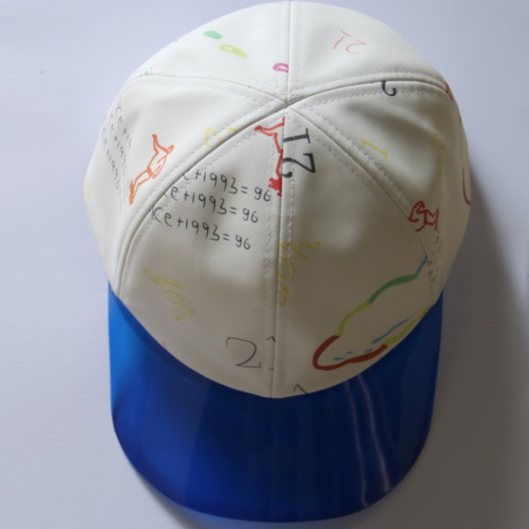 Fashion Plastic Bill Printed Baseball Cap Sun Protection Headwear For Summer