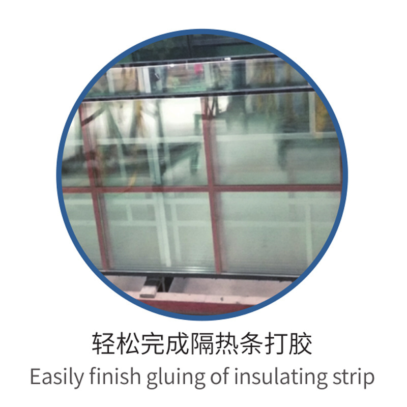 GM-2025 Automatic Silicone Glue Spreading Production Line Insulating Glass Sealing Robot Machine