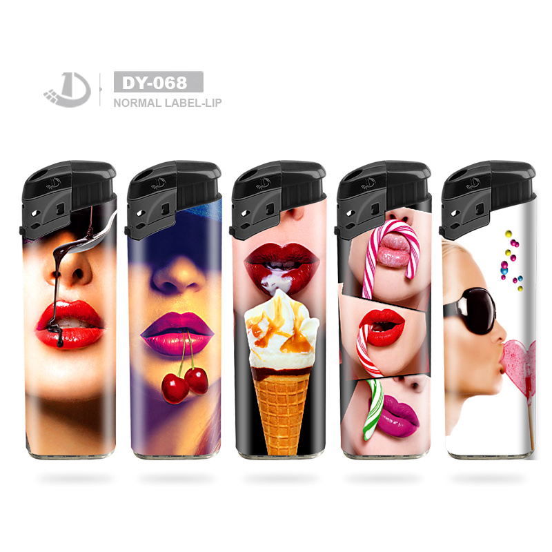 High Quality Custom Electric Windproof Plastic Lighter for Cigarette with EUR Standard
