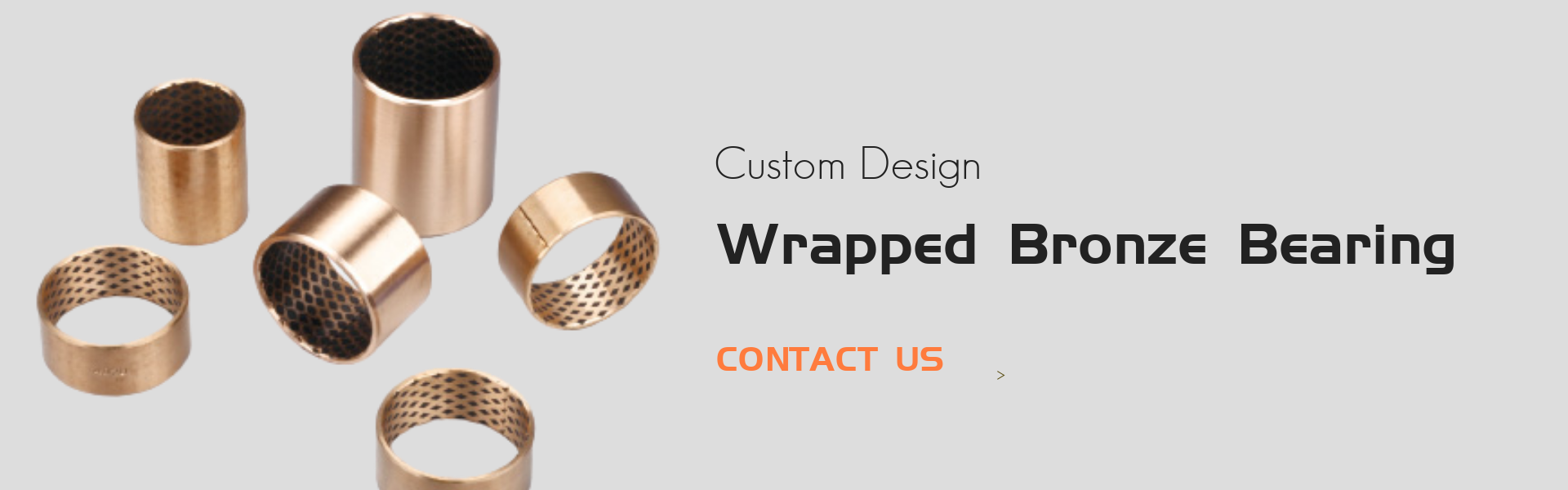 wrapped bronze bearing with graphite