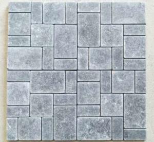 China Blue Limestone Mosaic,Stone Mosaic Tiles,Mosaic Floor Tiles,Mosaic Wall Tiles on sale 