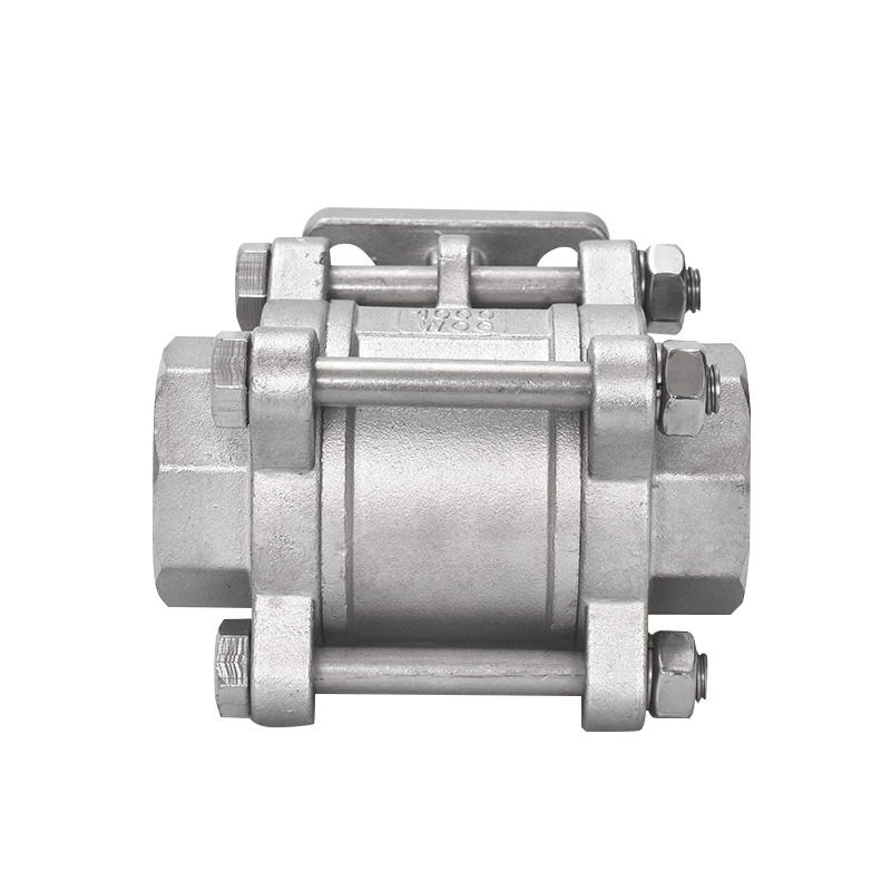 304/316 Stainless Steel 3PC Female Thread Ball Valve with High Platform