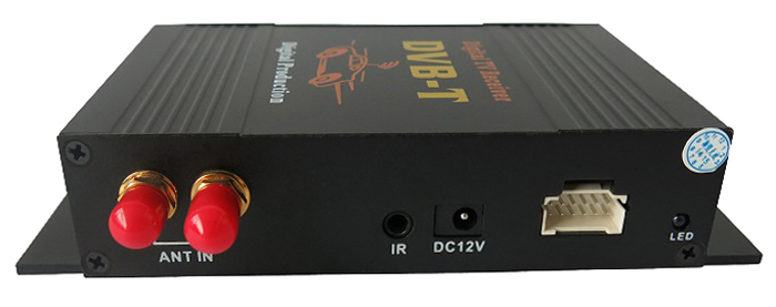 FM TunerH.264 HD DVB-T2 Car Digital TV Tuner DVB-T MPEG-4 Mobile TV Box Receiver with Dual Amplifier Antenna