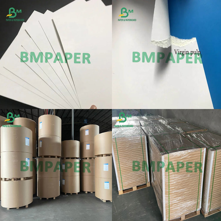 Good Quality GC1 Paper GT1 Paper 250gsm - 400gsm White Coated One Side Board Sheets 700 X 1000mm 