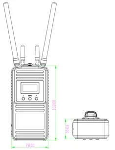 1W 82Mbps IP66 Handheld Mesh WiFi Voice Intercom Radio Receiver and Transmitter