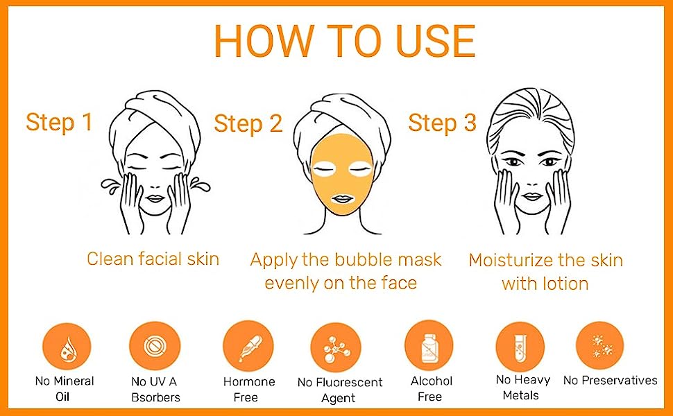Carrot Bubble Face Mask