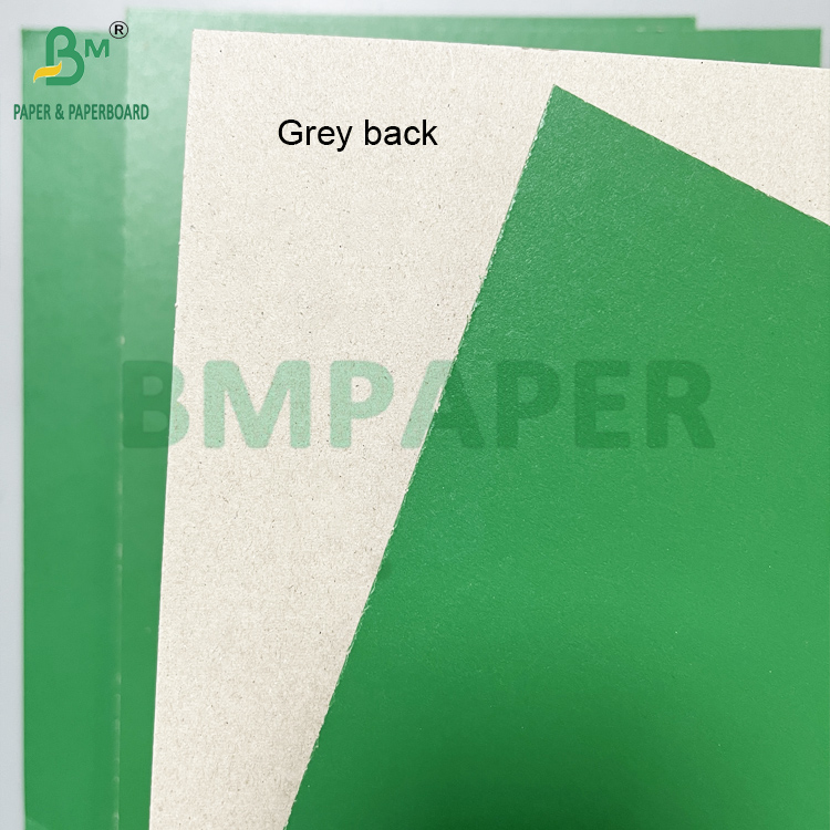Good Stiffness 1.2mm Grey Back Green Lacquered Carton Board Laminated