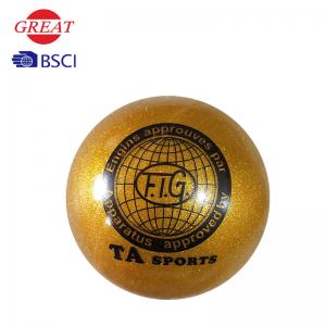 China 19cm Gloden Rhythmic Gymnastics Ball , PVC Pastorelli Ball Anti Blast on sale 