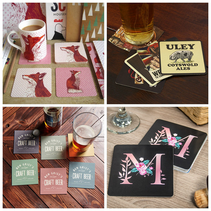0.5mm 0.6mm 0.8mm Beer Mat Board Strong Water Absorption For Paper Coasters