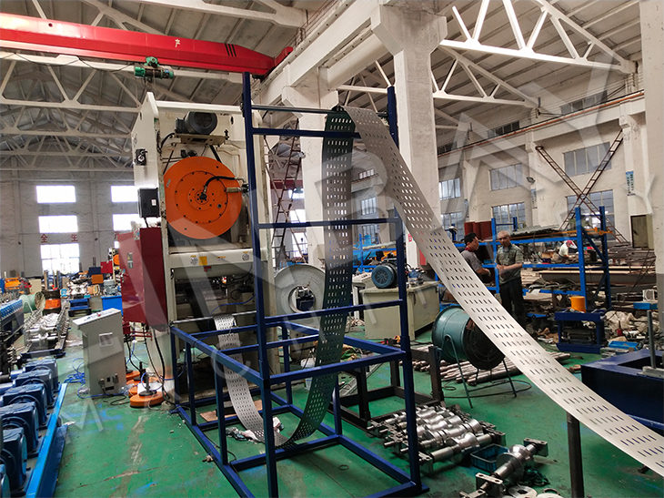 Full Automatic Perforated Cable Tray And Cable Cover Roll Forming Production Line