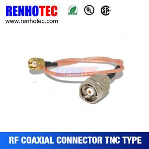 China SMA Male to TNC Male Bulkhead Connector with RG174 Cable on sale 
