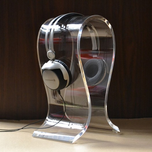 Clear Acrylic Headset Display, Acrylic Headphone Stand, Acrylic Headset Stand Holder