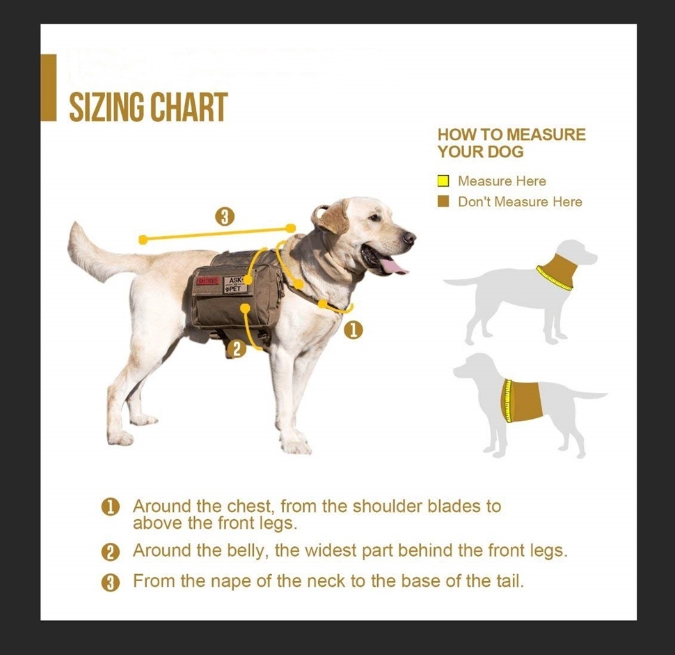 Dog Pack Travel Camping Hiking Carrier Backpack for Medium & Large Dog