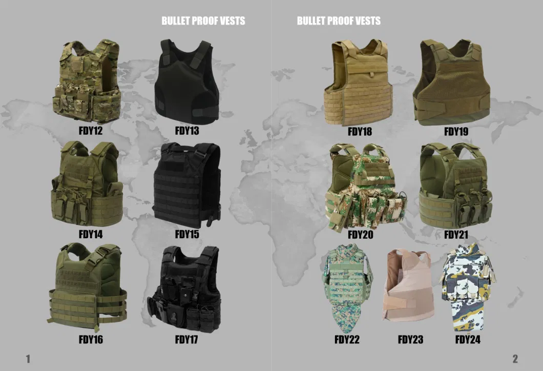 High Level Body Armour Bulletproof Vest with Adjustable Shoulder Straps