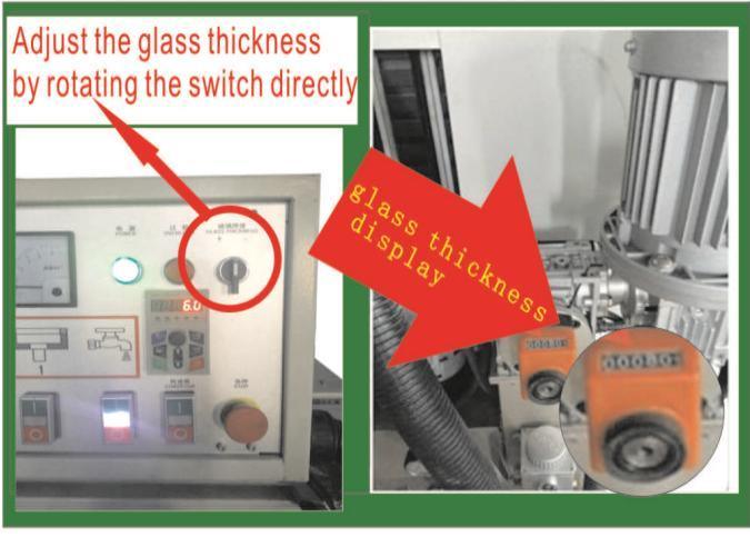 Electrically Adjusting Glass Straight Line Edging Machine