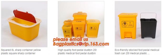 Yellow Plastic Medical Sharp Container for needles, Health and Medicals use disposable 5L Sharp container, sharp contain 69
