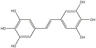 5,5'-(1E)-1,2-nediylbis-1,2,3-benzenetriol Structure