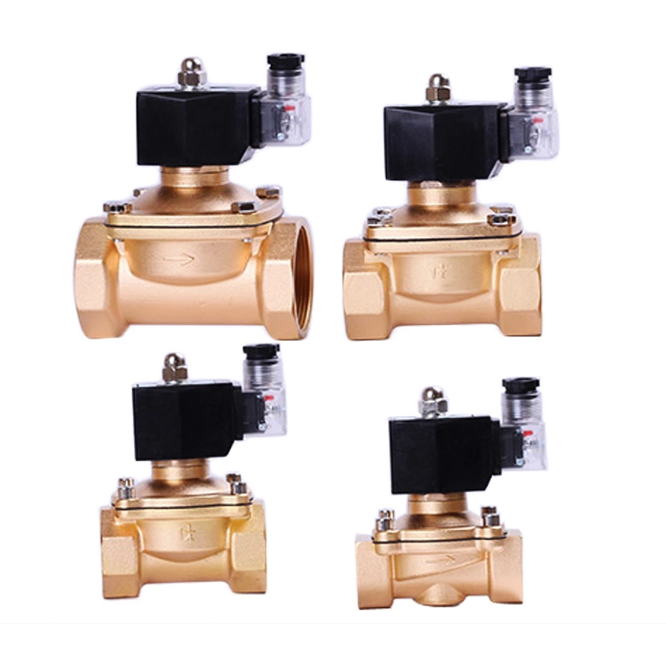 6013 Type 1/4'' NPT 2/2 Way Direct Acting Plunger Operated Brass Solenoid Valve 4
