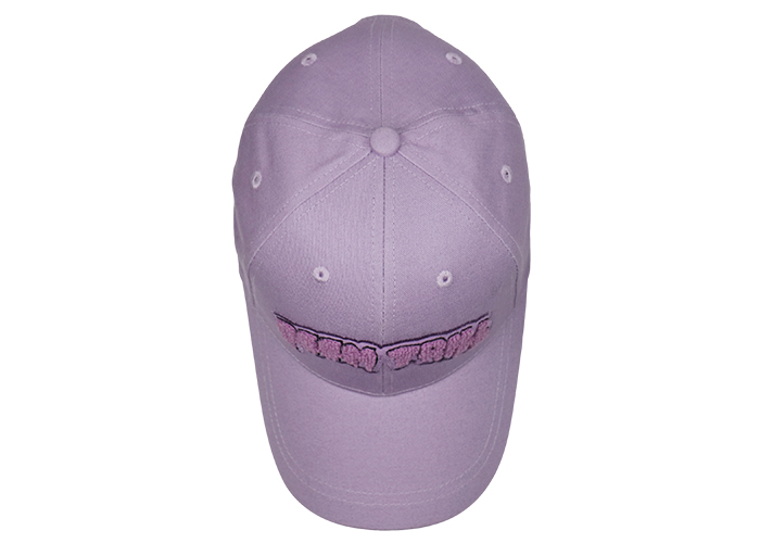 Pale lilac baseball cap cotton punk style metal tassels girlish color