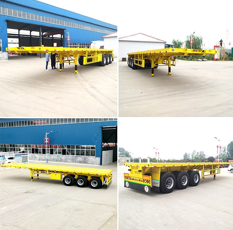 China Factory 12 Wheel 20FT 40FT Container Trailer Price