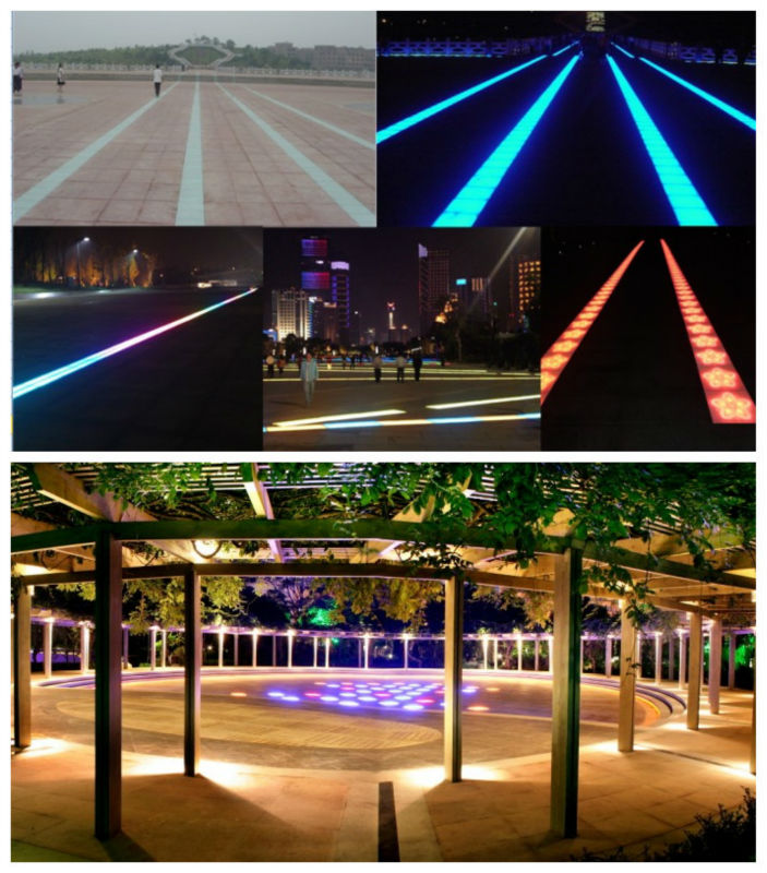 LED Brick Waterproof automatic color changing outdoor DMX 6W LED paver light