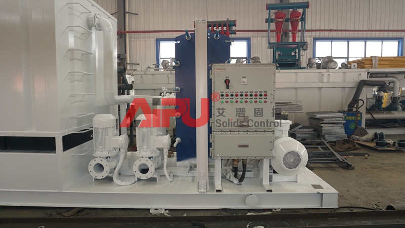 drilling mud cooling system