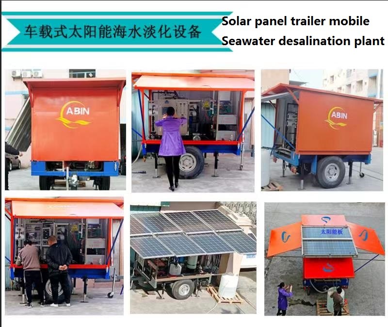 Containerized Mobile Brackish Salt Water Solar Powered Sea Water Desalination Plant Well Water RO Seawater Desalination Plant