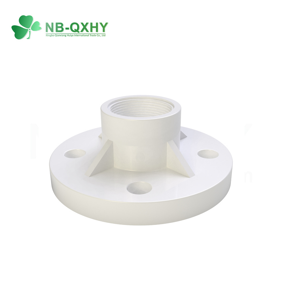 China Plastic PVC UPVC ANSI Standard Sch40 Sch80 Flange for Water Pipe
