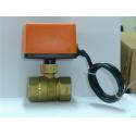AC24V switch Type Electric DN25 2 Way Motorized Valve for Heating System for sale