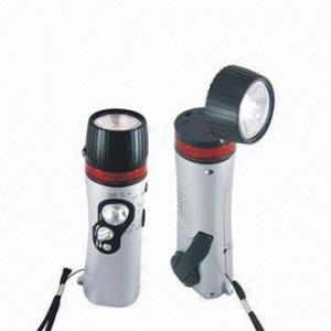 China LED Torches/Flashlights, Made of ABS/Thermoplastic with FM/AM Radio, Mobile Charger on sale 