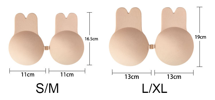 Women Pasties Reusable Adhesive Silicone Nipple Covers Set Invisible Breast Pads Gel Bra Pad Rabbit Shape