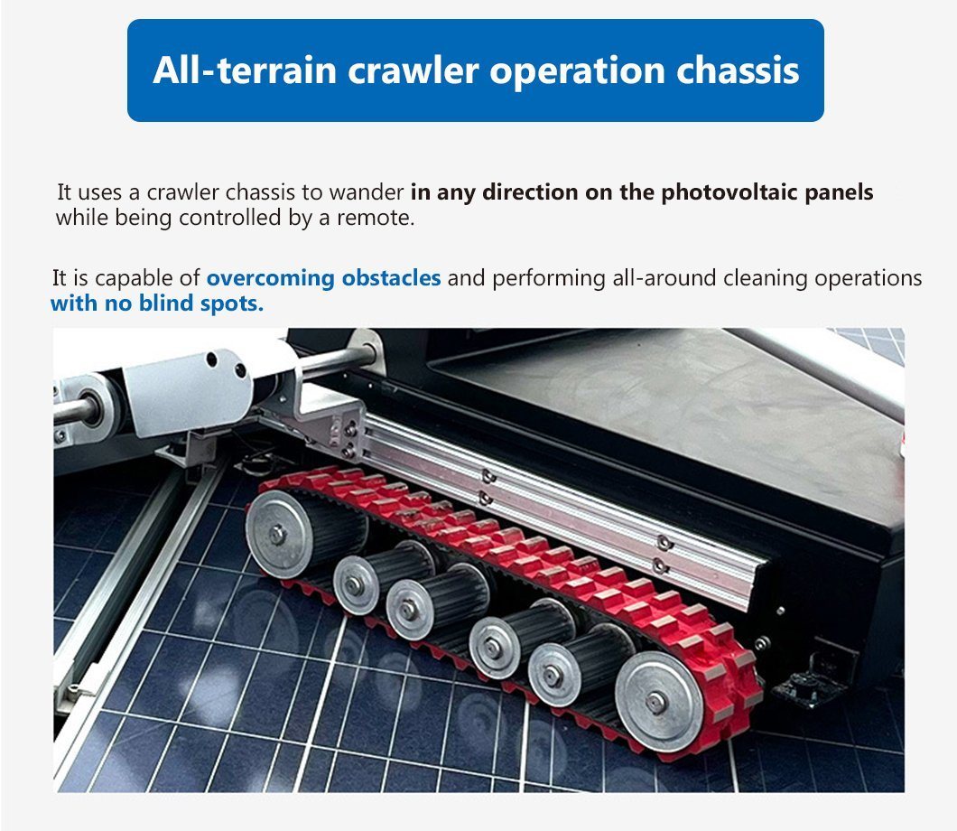 Solar Panel Cleaning Robot Cleaning Robot Remote Control Crawler Photovoltaic Cleaning Robot Solar Panel Wash