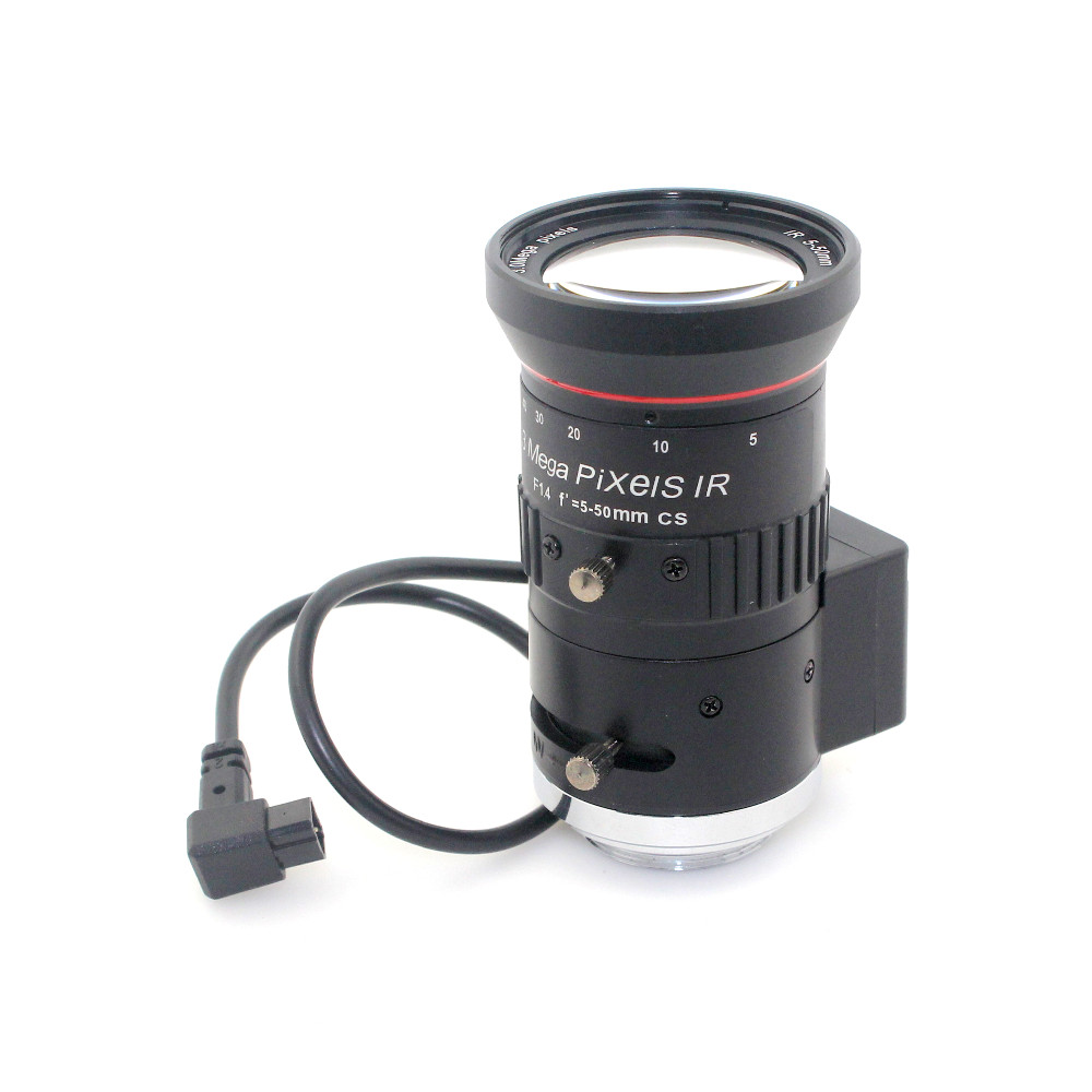 5-50mm auto iris lens, high resolution of 3.0MP Camera lens, CCTV Security lens with long distance