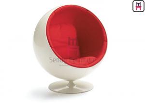 Red Color Fiberglass Egg Chair Fd 1409 Eero Aarnio Globe Chair