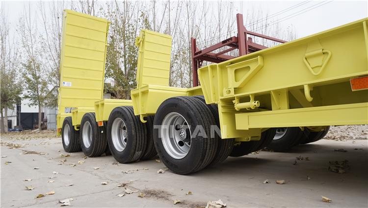 4 Line 8 Axle 120 Ton Heavy Load Low Bed Trailer for Sale