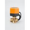 Winner Normally Open 2.0Mpa Motorized 3 Way Brass Ball Valve , 3 Wires Control for sale