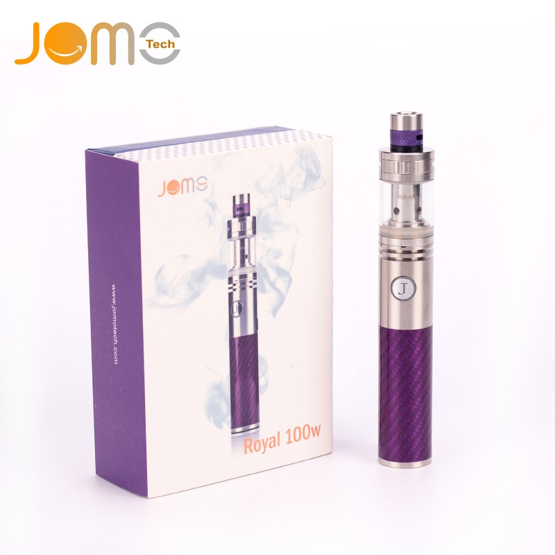 Jomo Starter Kit Royal 100w Vape Pen Carbon Fiber Battery Tube VV battery