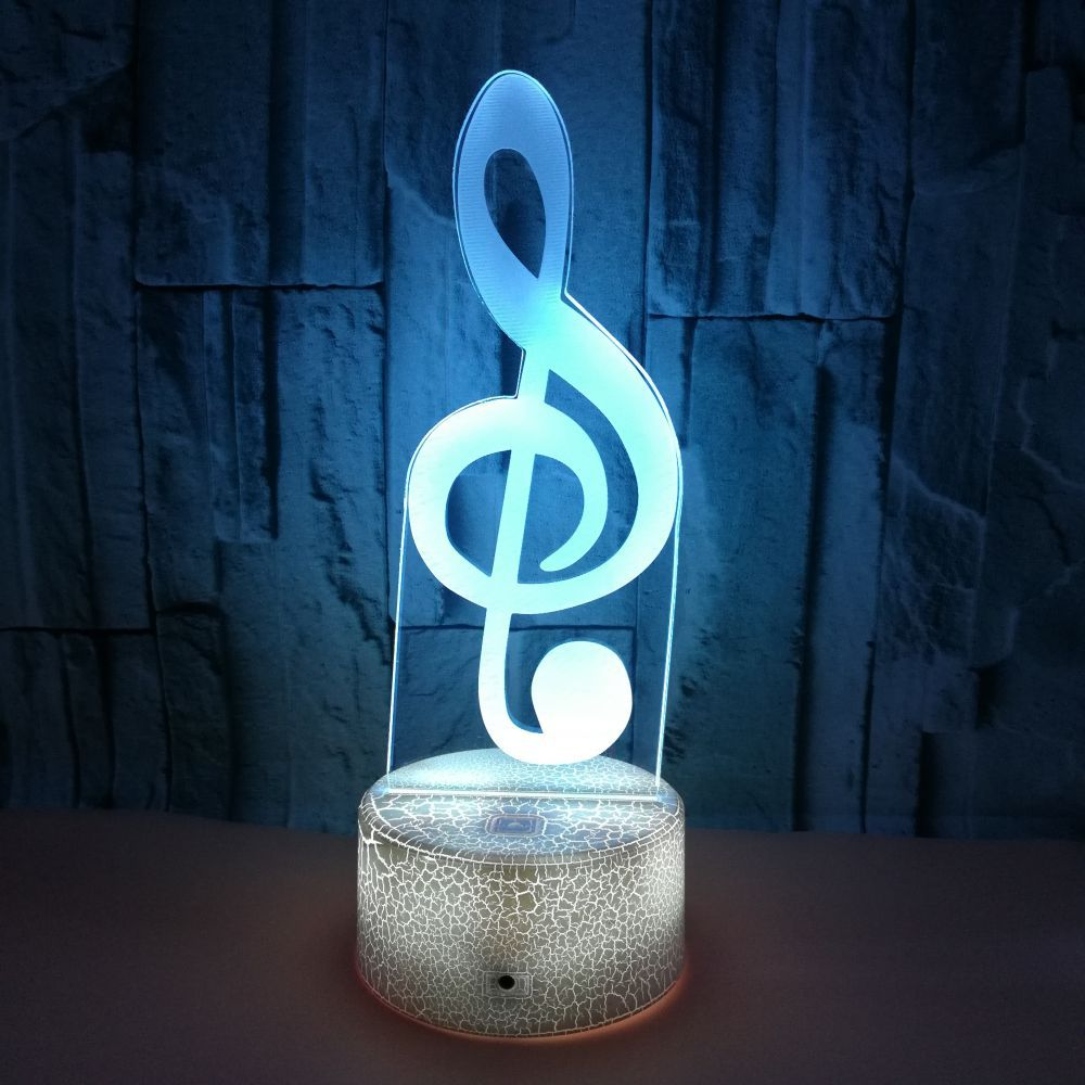 Note 3D LED company logo night light Colorful touch remote control atmosphere gift 3D small table lamp Custom OEM LOGO 