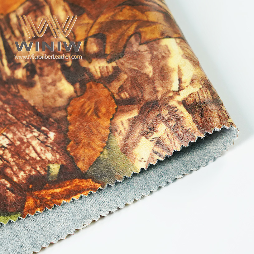 1.2mm Microfiber PU Vegan Leather Furniture Upholstery Fabrics For Sofa