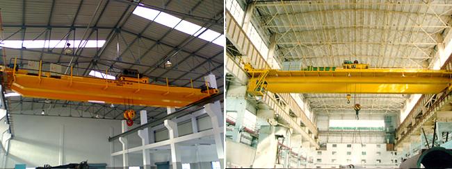 QD Type Electric Double Beam Overhead Crane , Workshop Overhead Crane