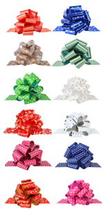 Christmas gift wrapping bows