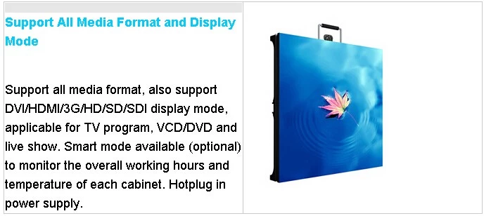 Ultra Slim Stage LED Screens Outdoor P4.81 Video Wall 8 Levels Brightness Adjustment