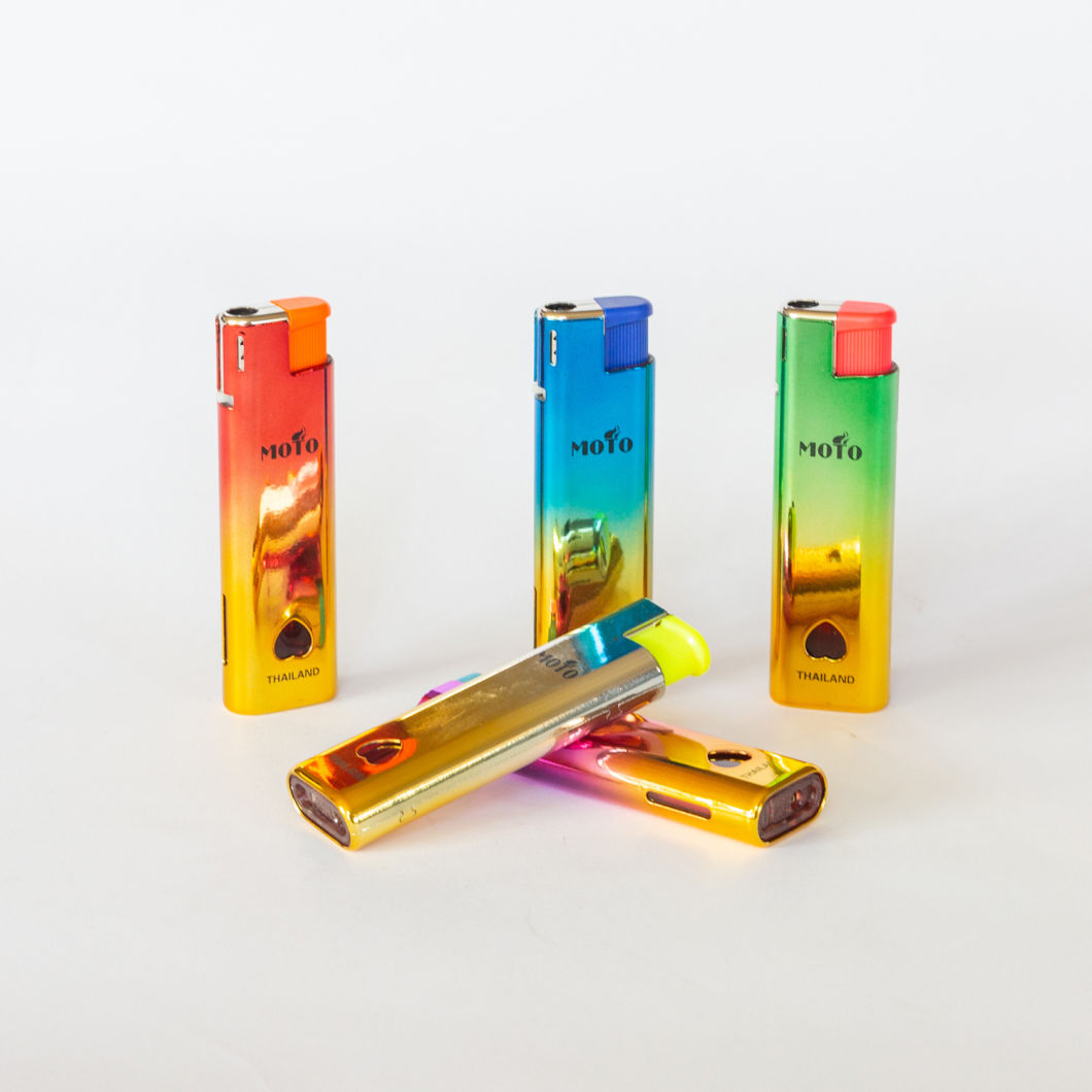 Dy-F018 New Fashionable Design Windproof Plastic Gas Lighter
