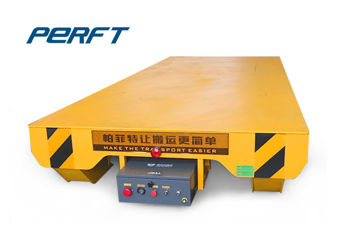 10T Material Rail Transfer Cart With Battery Powered Supply Mode on Rails 