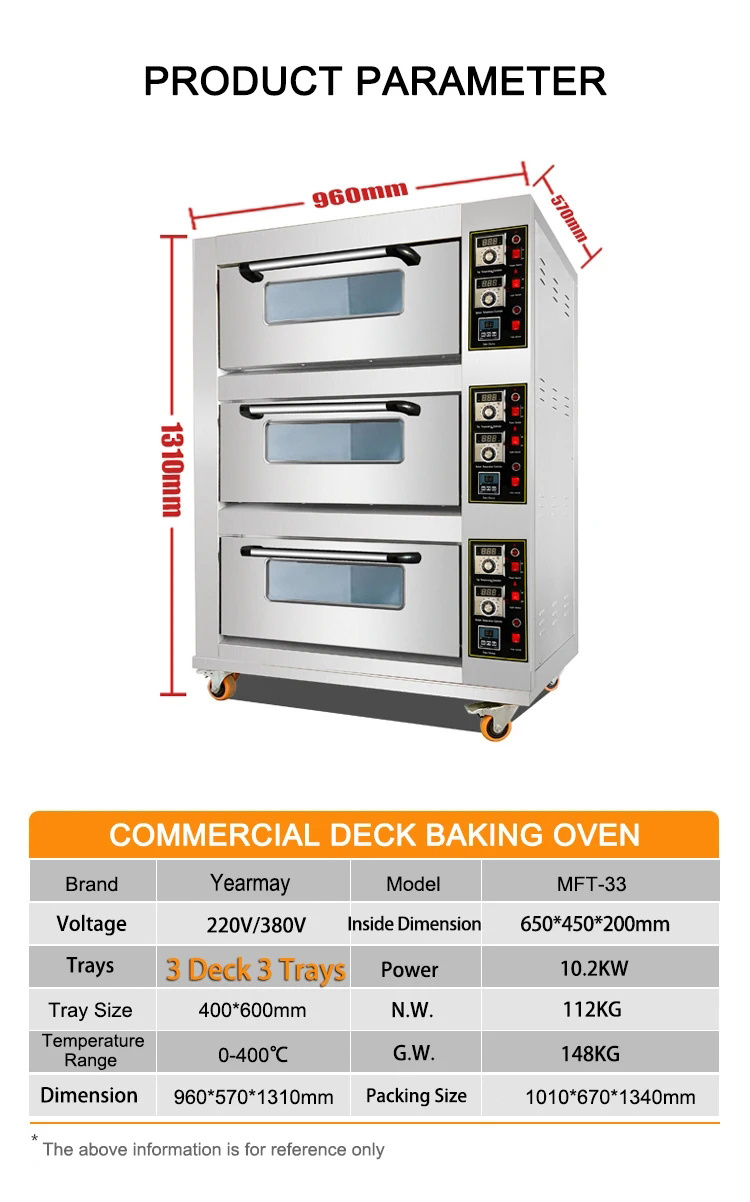 OEM Commercial and Household Stainless Steel and Tempered Glass Electric Baking Bakery Cooking Oven