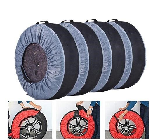 Tire Plastic Car Seat Covers , Disposable Fabric Tire Cover Protective Polyester